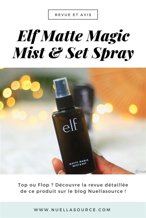 Elf magic mist and set spray elements